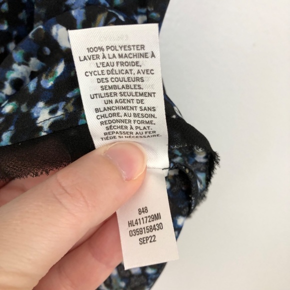 Halogen Black Green Confetti Print Tank Top XS - Picture 7 of 9